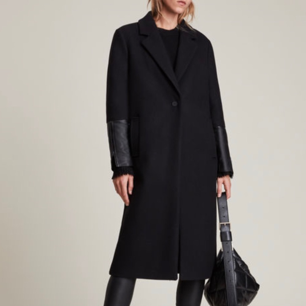 TAYLORE WOOL BLEND COAT - AllSaints